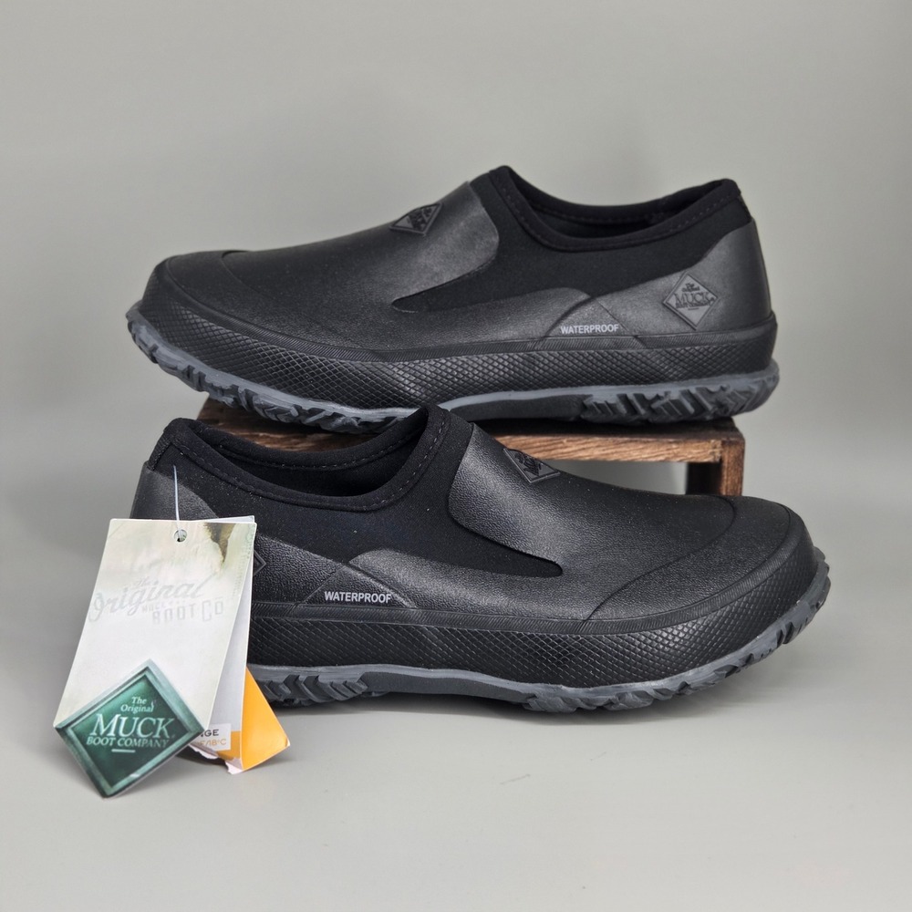 Muck Boot Company Forager Slip On Unisex 8M 9W Black Waterproof Garden Rain Shoe
